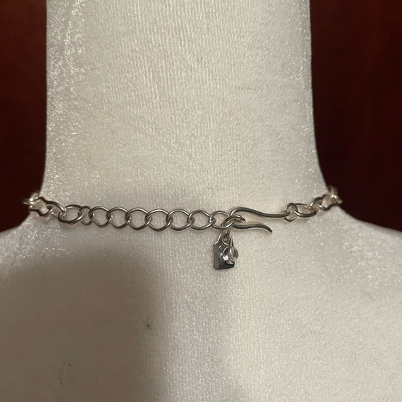 RLM SoHo Silvertone and Leather Y Boho Funky Statement Necklace - Picture 4 of 6